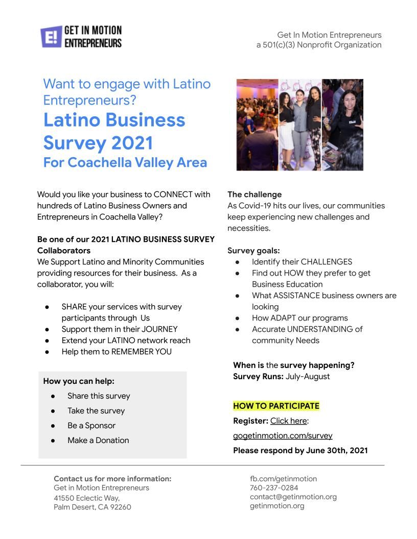 flyer survey latino